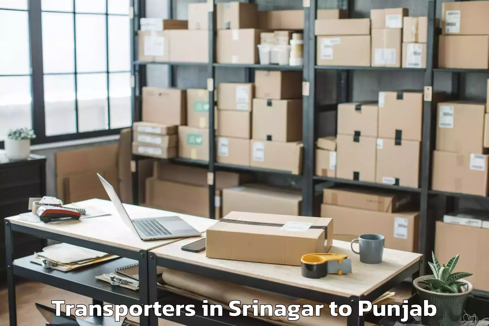 Affordable Srinagar to Rajpura Transporters